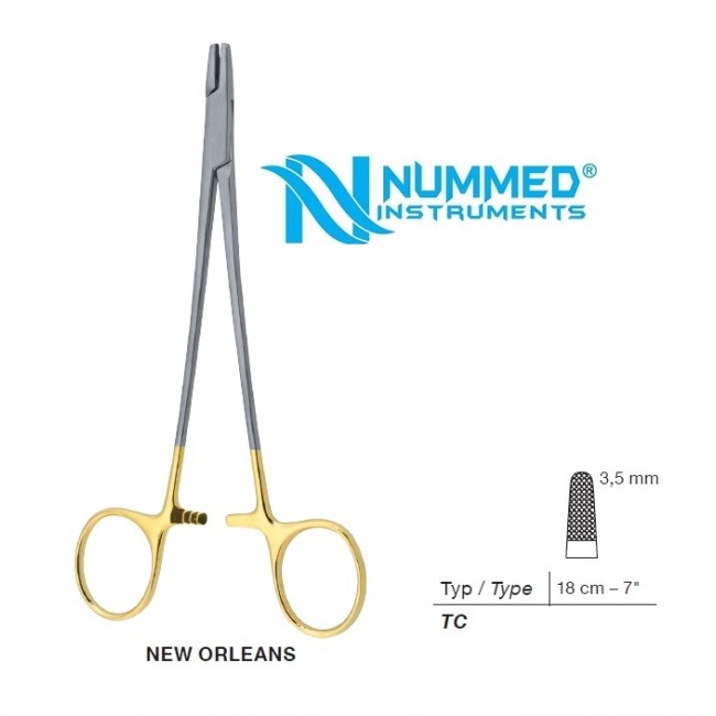 New Orleans Needle Holder,18 cm,TC New Orleans Needle Holder,18 cm,TC